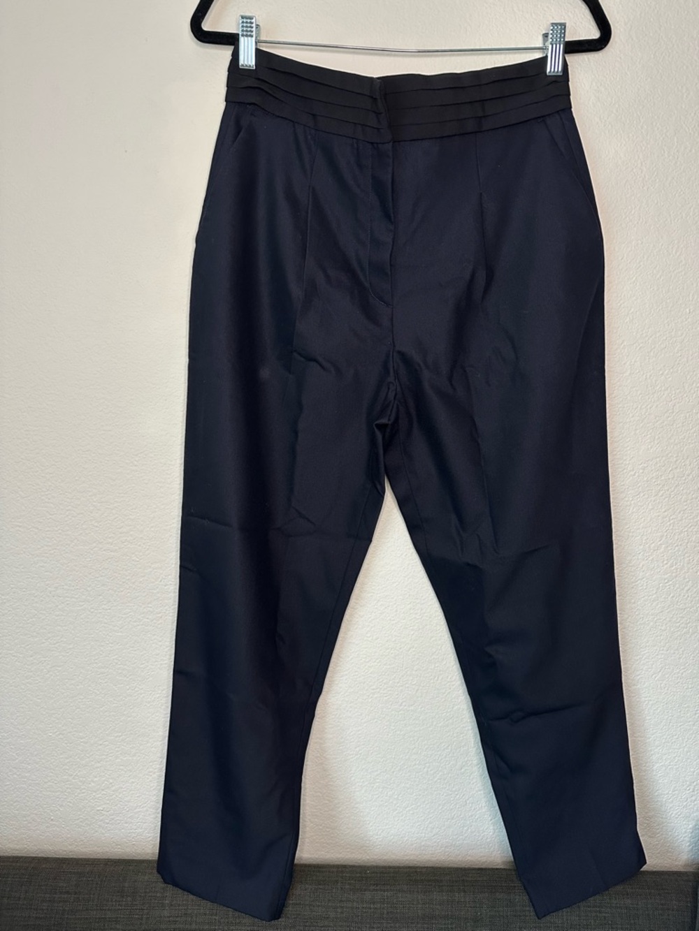 NWOT Sandro Navy Hight Rise Side Pockets Trousers Pants